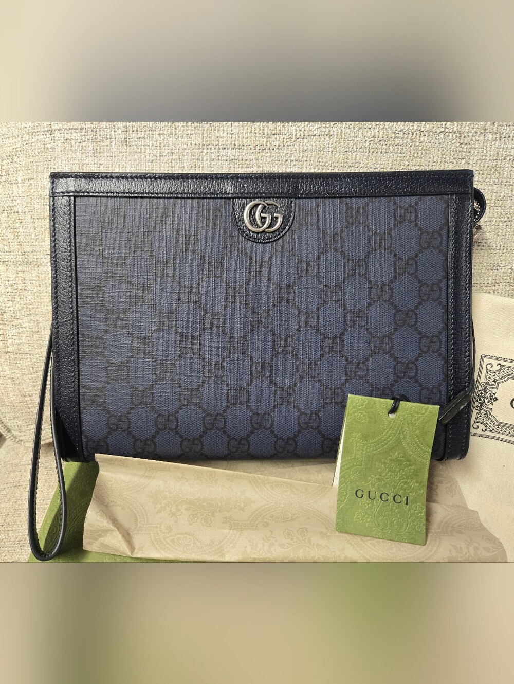 Gucci Ophidia Pouch Gg Supreme Canvas